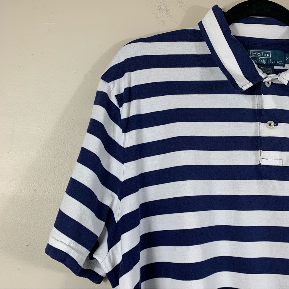 Polo by  Ralph Lauren men’s short sleeve nautical shirt-XL - Picture 3 of 12